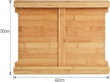CARLA HOME Chopping Board with with 2 Organiser Stainless Steel Trays Containers LSB-36085