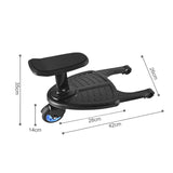 Stroller Step Board Toddler Buggys Wheel Standing Board Skateboard For Pram Kids Blue V201-BABY0002BU8AU