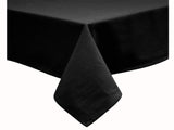 Hoydu Cotton Blend Table Cloth 180cm x 220cm - BLACK V442-GNA-TABLEC-COTTON-220OB-BLACK