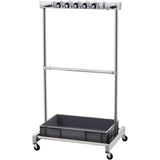 VEVOR Garden Tool Organizer, 10 Slots with Hooks, Yard Tool Tower Rack with Wheels for Garage V952-CKGJSNJJSJSSTJEMHV0