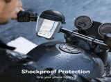 Riding phone mount anti-vibration, anti-loosening, quick release extended arm and sun visor for V1232-MTC-FYSJZJ001