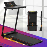 Everfit Treadmill Electric Walking Pad Foldable Incline for Home Office Gym Black TMILL-TITAN42-DT