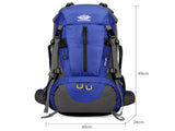 Orange Nylon Hiking Backpack - Multifunctional Outdoor Sports Bag V888-ELOSUNG28882