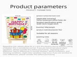 5 pcs Birthday Party Decoration Set - Happy Birthday Backdrop Banner with 4 pcs Chair Covers, V888-ELOSUNG53135