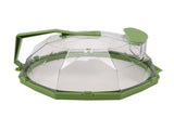 Microwave Splash Heating Cover PC Food Splatter Guard with Extension Handle for Kitchen Cooking V1294-YM0521-3118230036512