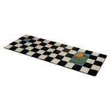 Runner Rug Black White Plaid Pattern Vintage Style Water Absorbent Stain Resistant Runner Carpet for V1294-YM0512-3117220256315