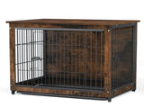 Wooden Pet Crate & Dog Cage End Table V767-P-XL111S-G2