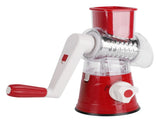 Hand Crank Vegetable Cutter Rotatable Fruit Grater Shredder Cutter Kitchen Accessory for HomeRed V1294-YM0901-3113210163611