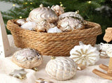 62-Piece Hand-Painted Christmas Ball Ornament Set with Assorted Shapes and Textures for Holiday Tree V1341-ZY-2DTQTSTP-C