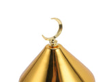 Gold Wind Lamp Handmade Retro Hollow Wind Lamp Iron Lantern for Wedding Party Decoration L V1294-YM0901-3115250011713