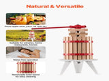 1.6 Gal/6L Fruit Wine Press, Solid Wood Basket with 8 Blocks, Heavy Duty Manual Juice Maker, Cider V952-GJYZJLSSM6LB7BMXAV0
