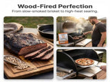 ASMOKE 100% Natural Premium Oak Wood BBQ Pellets for Smoker & Grill x2 V642-XFAS-OAK-WO-PEL-20LBX2