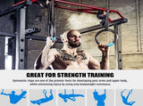 Gymnastic Rings, Exercise Olympic Rings with Adjustable Straps, Steel Buckles, Perfect for Workout, V1369-AZ3-W-00874