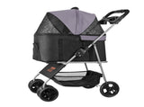 Pet Stroller, 16KG Weight Capacity, Foldable Dog Stroller Cart, 4 Wheels Cats Pram with Detachable V952-CWTCCGK4QSHD9M2U7V0