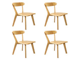 Levede 4x Dining Chairs Wooden Kitchen Chair CH1125-2-NTX2