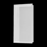 641 x 336 x 101mm Shower Niche Single Shelf Organizer No Tile Needed in White V63-900721