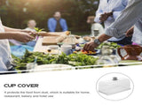Clear Plastic Cake Dome Cover for Home, Restaurant, Buffet - Food Protective Display Lid V1369-AZ3-W-13196
