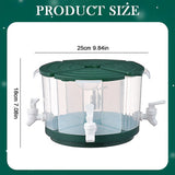 Rotating Beverage Dispenser for Fridge, 2026 New 4 Beverage Dispenser Tower, Plastic Drink Dispenser V1366-AZ2-W-20862