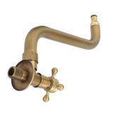 S Spout Antique Wall Mounted Single Cold Anti Freeze Copper Bathroom Basin Kitchen Sink V1294-YM0901-3112230060611
