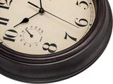Waterproof Outdoor Wall Clock with Thermometer and Hygrometer, Retro Silent Non-Ticking Battery V1237-ZY00B08J69B2S1