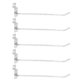 50Pcs Supermarket Shelf Hook Iron Strong Wear Resistant Flat Tip Peg Board Hook Slatwall Hanger V1294-YM0521-3114230037411