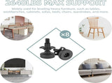 8 Pack Heavy Duty Furniture Levelers, 3/8-16 Adjustable Leg Levelers for Tables Chairs, Black V1188-MS-721-232