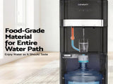 Devanti 3 Taps Water Cooler Dispenser Bottom Loading Dispenser Chiller Filter Purifier WD-602-3T-BK