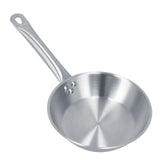 Stainless Steel Frying Pan Single Handle Fried Pan Cookware for Home induction Cooker8.7x2.0in V1294-YM0714-3118210229312