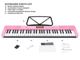 Karrera 61-Key Electronic Keyboard with LCD and Touch Response in Pink CHJ-291 EKB-CHJ-291-PK