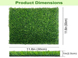 Chicken Nesting Pads 12 Pack Washable Artificial Grass Egg Mats 12x12 Inch Green V1263-JX-7807