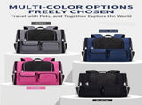 Pet Carrier Backpack for Travel, Hiking, and Vet Visits Breathable Mesh Design with Reflective V1341-ZY-5TSDRNGF-BLACK
