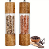 Retro wooden manual pepper grinder, large capacity, adjustable coarseness, ceramic core, no flavor V1385-HJYMJ-002