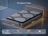Levitex Single Mattress 34 cm 5-Zone Pocket Spring with Latex & Memory Foam or Extra Lumbar & MATTRESS-LV-VELA-34-S