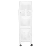 Bathroom Tower Shelf Plastic Freestanding Storage Rack Organizer Multifunctional Shelving Unit for V1294-YM0706-3112230061615