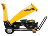 Ducar D70 7HP Wood Chipper Electric Start Shredder Mulcher Grinder Petrol in Yellow WCP-D70-YLBK