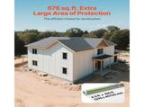 House Wrap, 1.37 x 45.72 m, 0.13 mm Thick Vapor Barrier, Heavy Duty Plastic Sheeting for V952-FSTQM45FT150ANG7A001V0