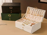 Black High-end Jewelry Storage Box for Necklaces, Earrings, Ear Studs, Bracelets, Rings, Exquisite V1102-GDSSSNH001