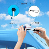 210*200*150CM 4 Poles Beach Tent Shade Canopy with UPF50 Protection Sun Shelter Portable Camping V1107-132-49447-RED2