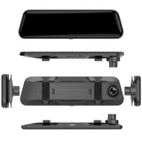 10-Inch Dual Lens Dash Cam Mirror - 1080P FHD Touch Screen Car DVR with Rear Camera, Night Vision & V888-ELOSUNG35863
