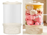 Toy Storage Container PET Transparent Cylinder Plush Toy Display Bucket with PP Lid for Home V1294-YM0703-3117230101211