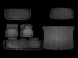 6 piece Tesla Model Y Floor Mats for Front and Rear Trunk Front Passenger and Driver Side V63-847811