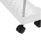 Slim Rolling Storage Cart 4 Tier Bathroom Organizer Mobile Shelving Unit Utility Cart Tower Rack for V1294-YM0901-3117240164211