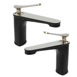 Bathroom Single Hole Faucet Lavatory Hot and Cold Water Tap for Washbasin Hotel HomeG3/8 V1294-YM0901-3112210056012