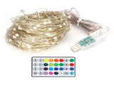 16Colors 200LEDs String Light Copper Wire RGB Decor Lamp IR Remote Control Timing Waterproof V1294-YM0901-3119210002411