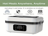 Electric Heating Insulated Lunch Box 304 Stainless Steel Portable Insulated Storage Container, V1102-DRBWWCH001