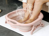 Foot Soaking Bath Basin Foldable Portable Roller Design SPA Massage Bucket for Relieving Feet Pain V1294-YM0523-3112220008611
