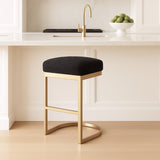 Interior Ave - Royale Black Boucle Kitchen Bar Stool V355-IA-BS8-RB
