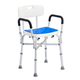 VEVOR 400lbs Shower Chair Bath Bench Arms Back Adjustable Height for Inside Tub V952-LYYKDGDLHJPENBZ1JV0
