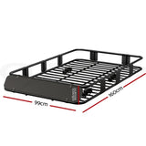 Giantz Universal Car Roof Rack Basket Luggage Vehicle Cargo Carrier 160cm Black CAR-B-RFBASKET-164