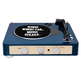 Gadhouse Brad MKII Record Player - Navy Bundled Crosley Record Storage Display Stand V398-GAD0104-BSS